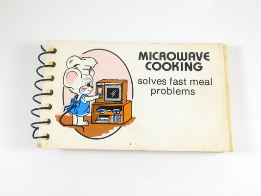 Vintage Microwave Cooking Solves Fast Meal Problems Cook Book