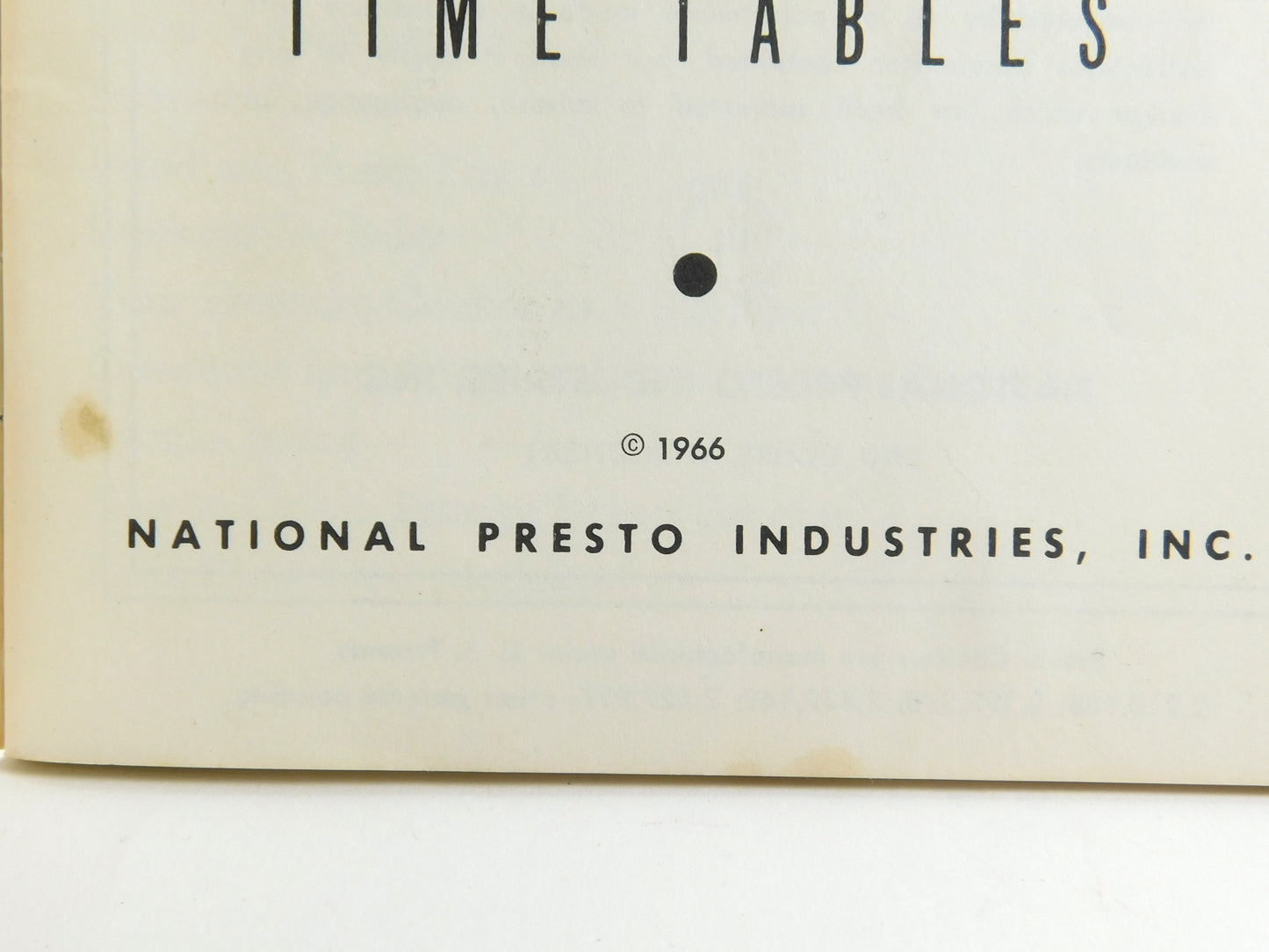 Vintage 1966 Presto Pressure Cooker Instructions Cooking Time Tables Recipe Book
