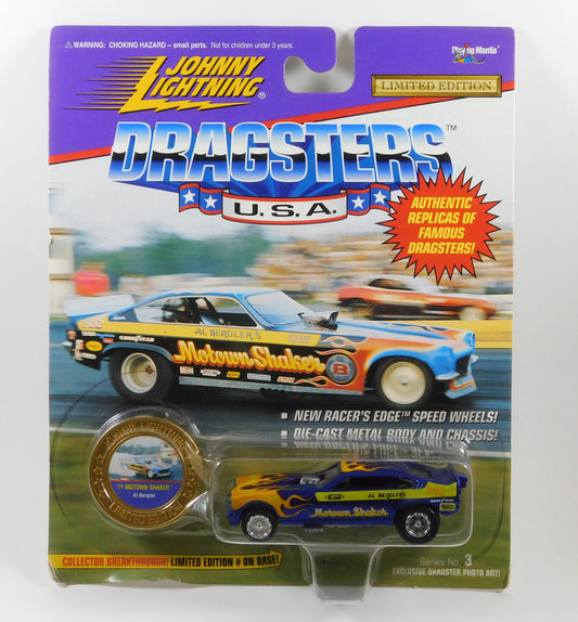Johnny Lightning Blue '71 Motown Shaker Al Bergler Dragsters USA Car