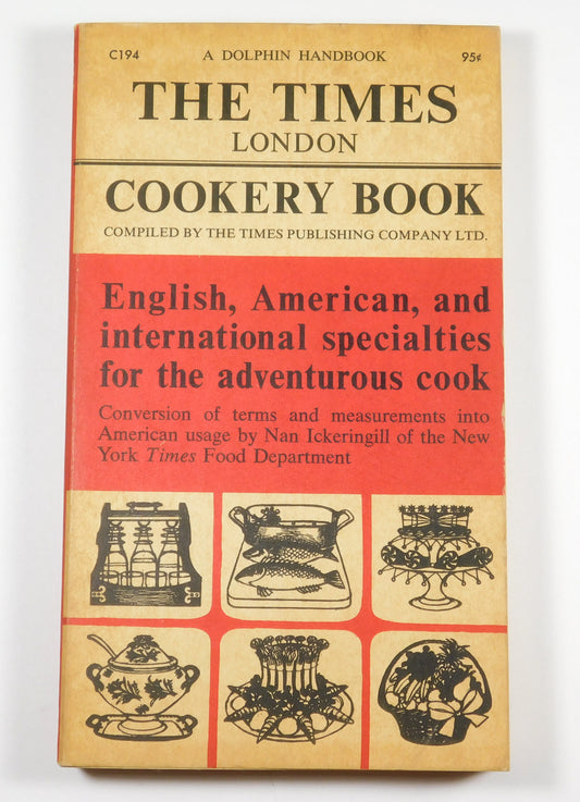 Vintage 1960 The Times London Cookery Book