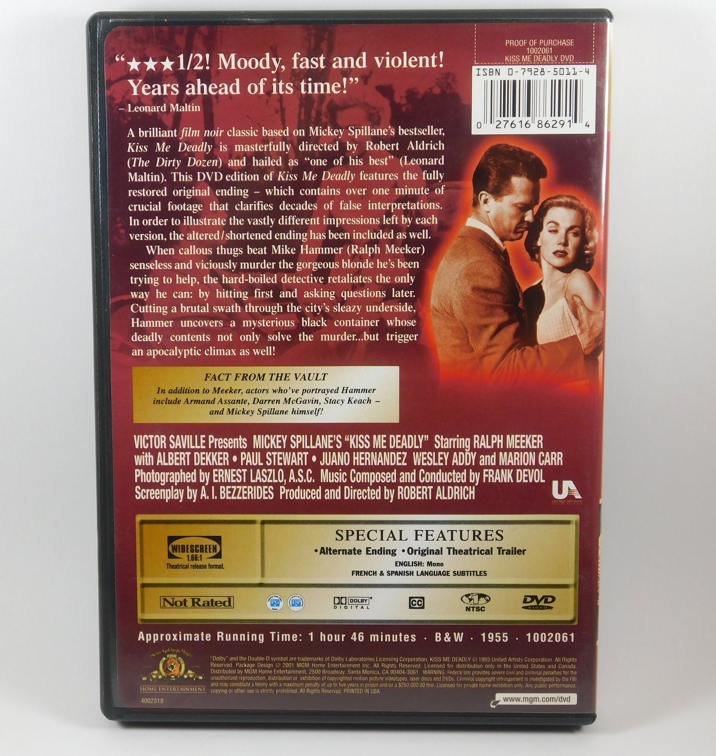 Kiss Me Deadly (DVD, 2001)