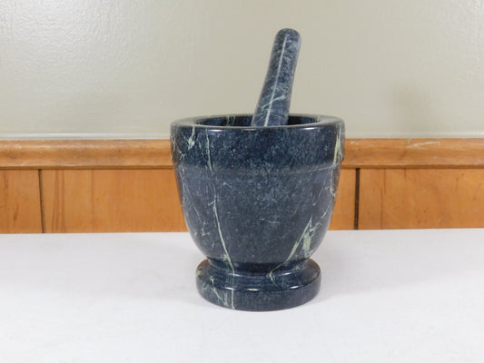 Vintage Marble Mortar and Pestle