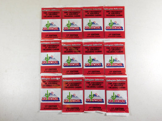 12 Packs of The University of Arizona Trading Cards 1st Edition