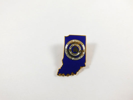 Vintage Indiana Extension Homemakers Association Blue And Gold Tone Lapel Pin