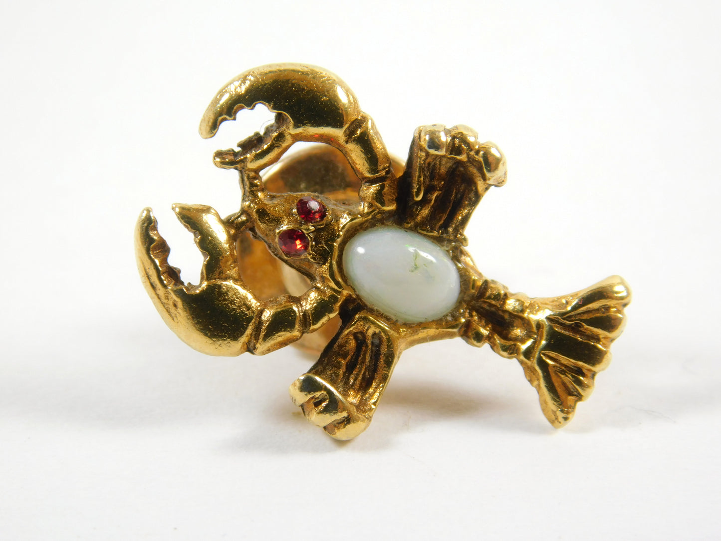 Vintage Gold Tone Lobster Lapel Pin