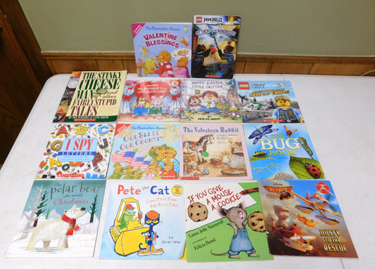 14 Kids Paperback Books - LEGO, Little Critter, Pete the Cat