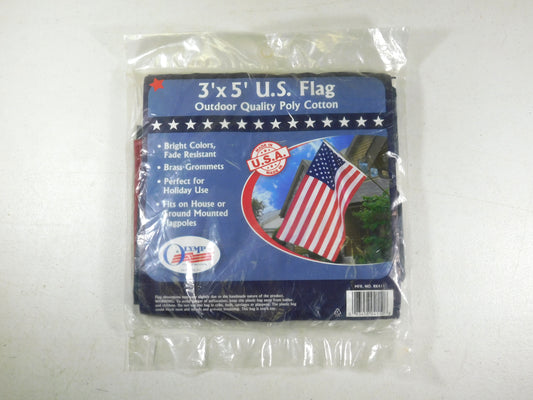 3' x 5' Outdoor Quality Poly Cotton American US Flag