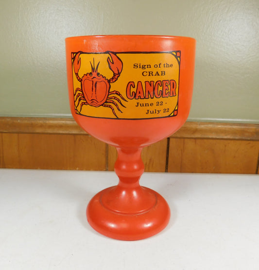 Vintage Large Chalice Mug Sign of the Crab Cancer June 22 - July 22