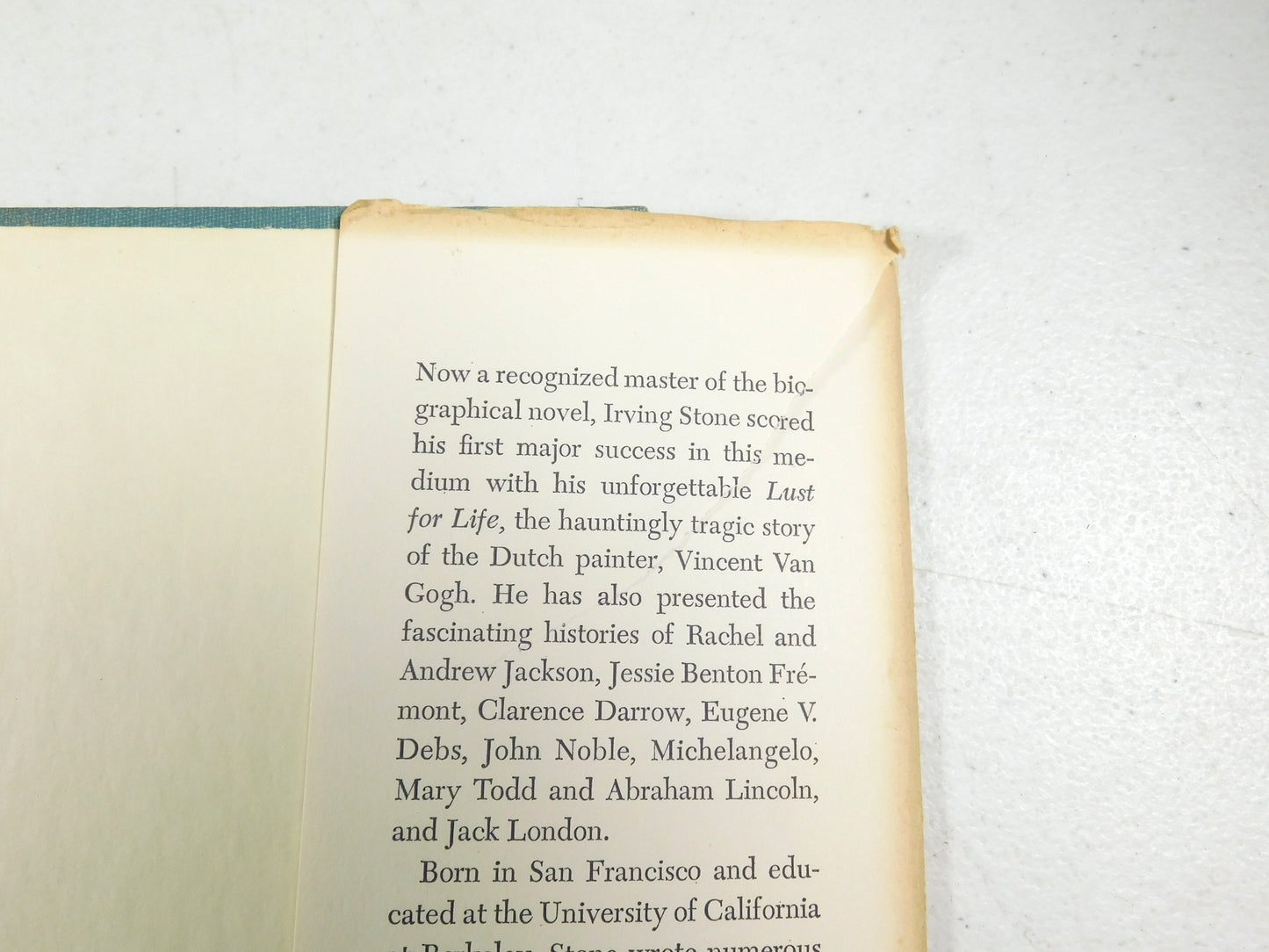 Jack London Sailor on Horseback by Irving Stone Vintage 1938 Book