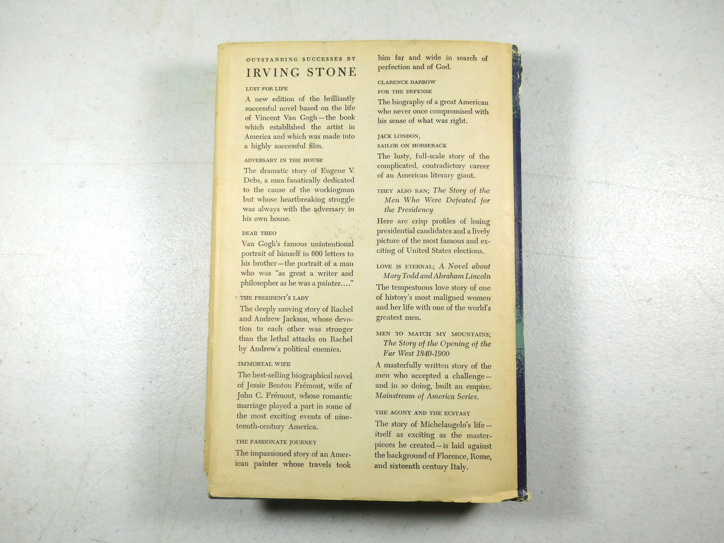 Jack London Sailor on Horseback by Irving Stone Vintage 1938 Book
