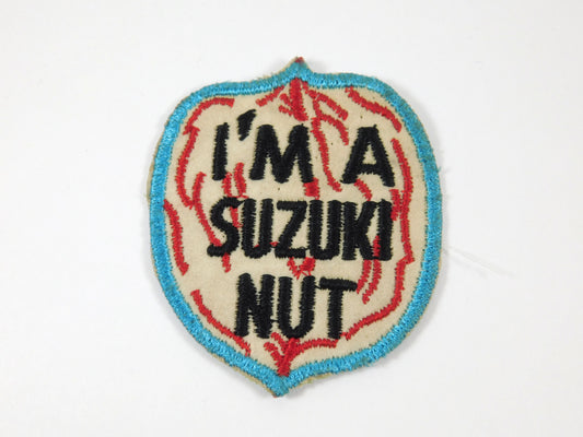 Vintage "I'm a Suzuki Nut" Patch