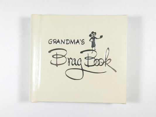 Vintage White Grandma's Brag Book Miniature Photo Album