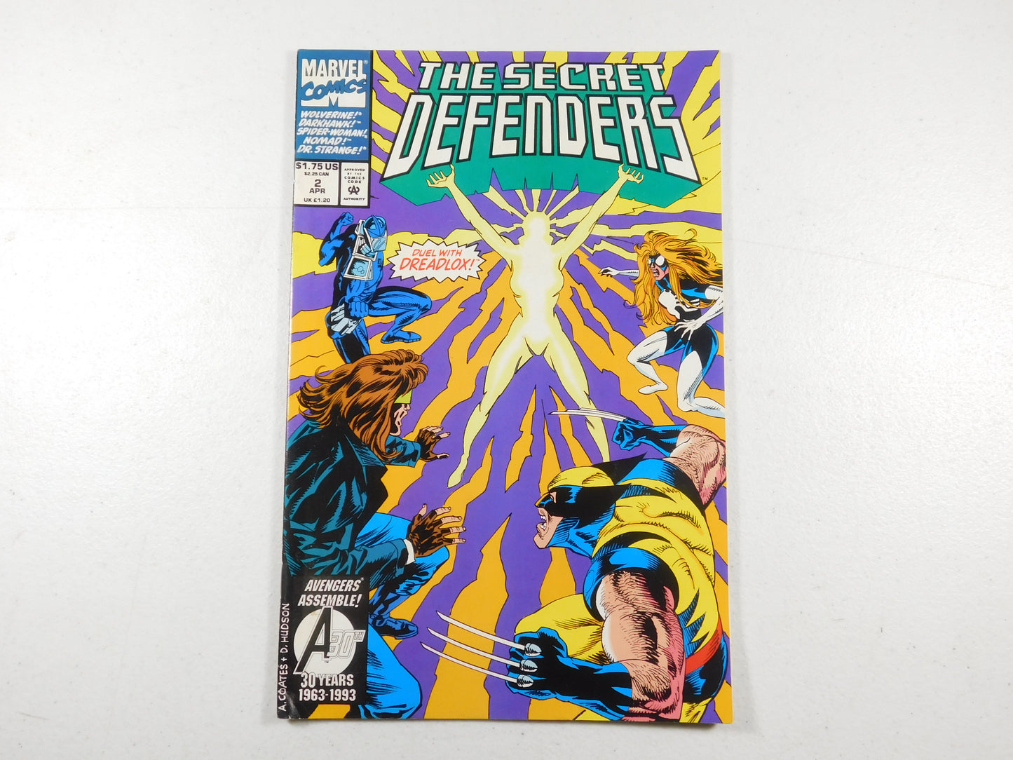 1993 The Secret Defenders #2 Marvel Comic Book