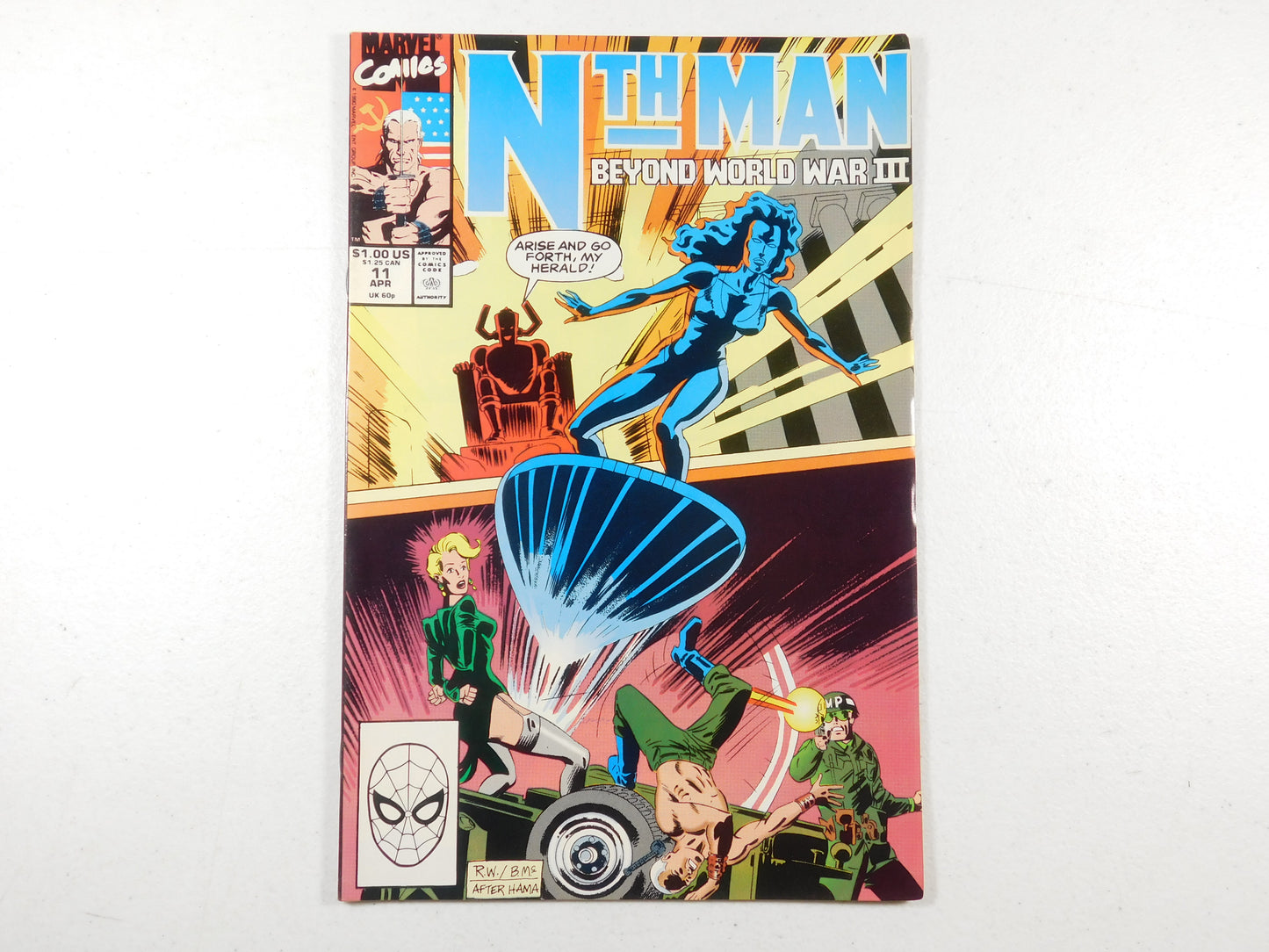 1990 Nth Man #11 Beyond World War III Marvel Comic Book