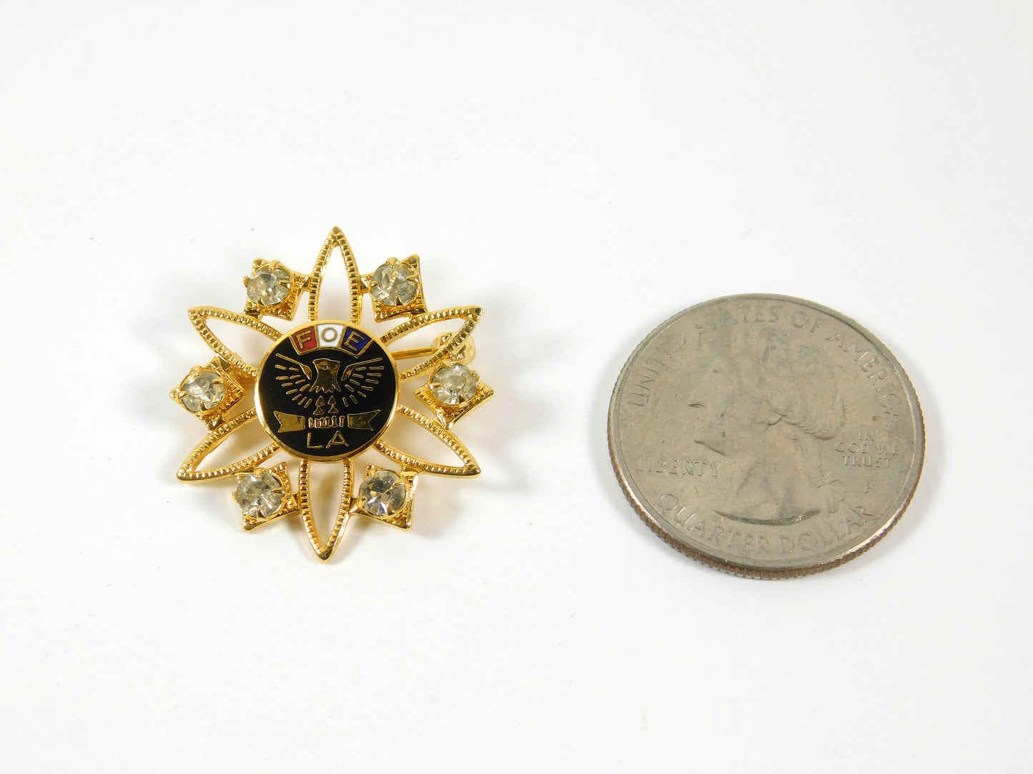 Vintage FOE Fraternity Order of Eagles LA Pin