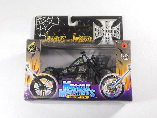 Jesse James West Coast Choppers Cherry CFL 1:18 Scale Motorcycle Muscle Machines