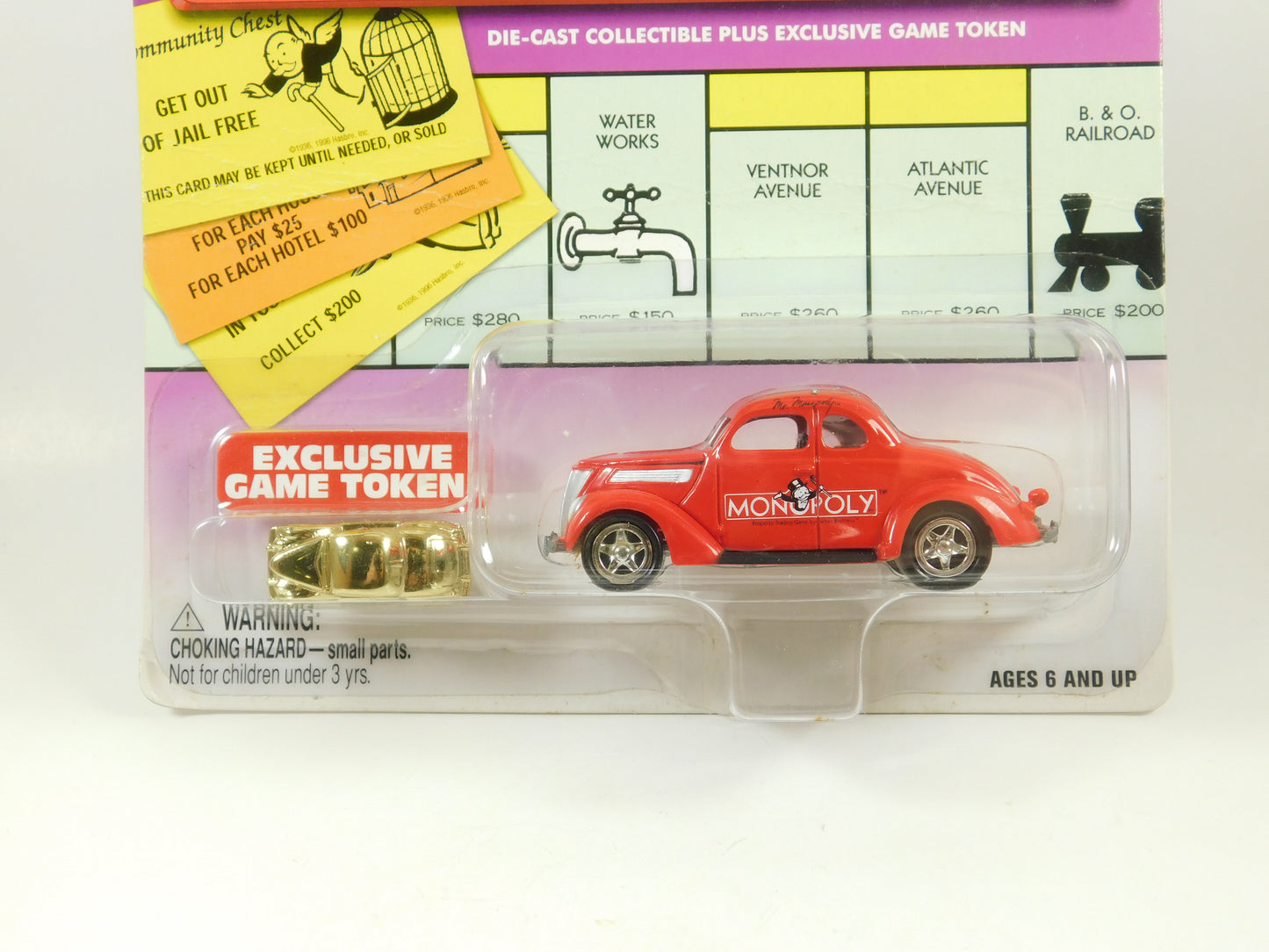 Johnny Lightning 37 Ford Monopoly Die-Cast Collectible Plus Exclusive Game Token