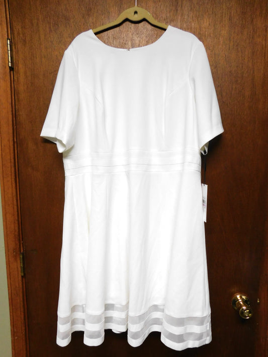 White Calvin Klein 22W Dress