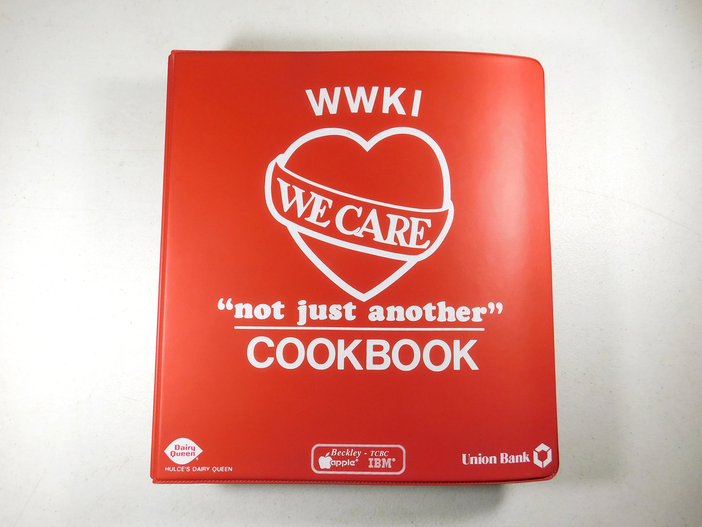 Vintage 1986 WWKI We Care "Not Just Another" Cookbook