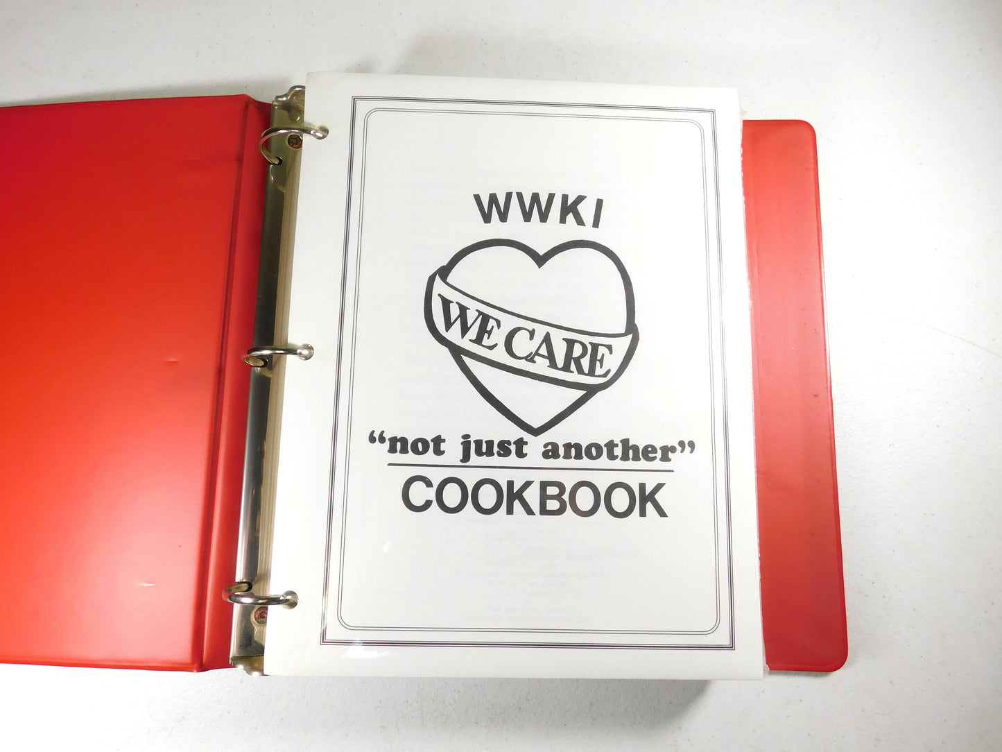 Vintage 1986 WWKI We Care "Not Just Another" Cookbook