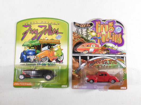 Frog Follies ERTL Collectibles 1932 Ford Roadster and 1940 Ford Coupe Cars