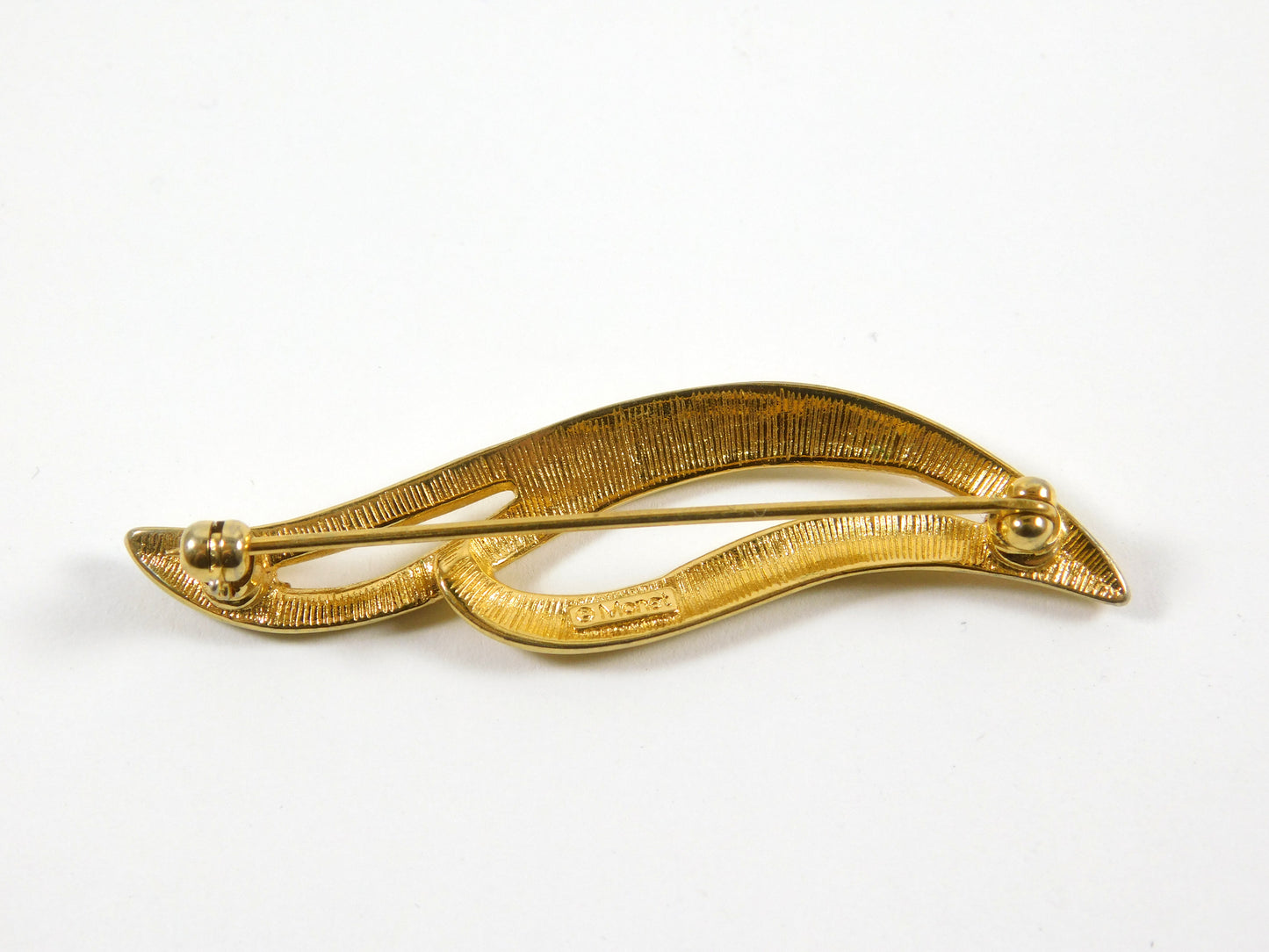 Monet Gold Tone Pin Brooch