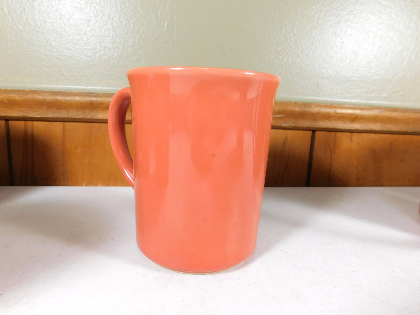 Set of Six Corning Pink Coral Cup Mugs