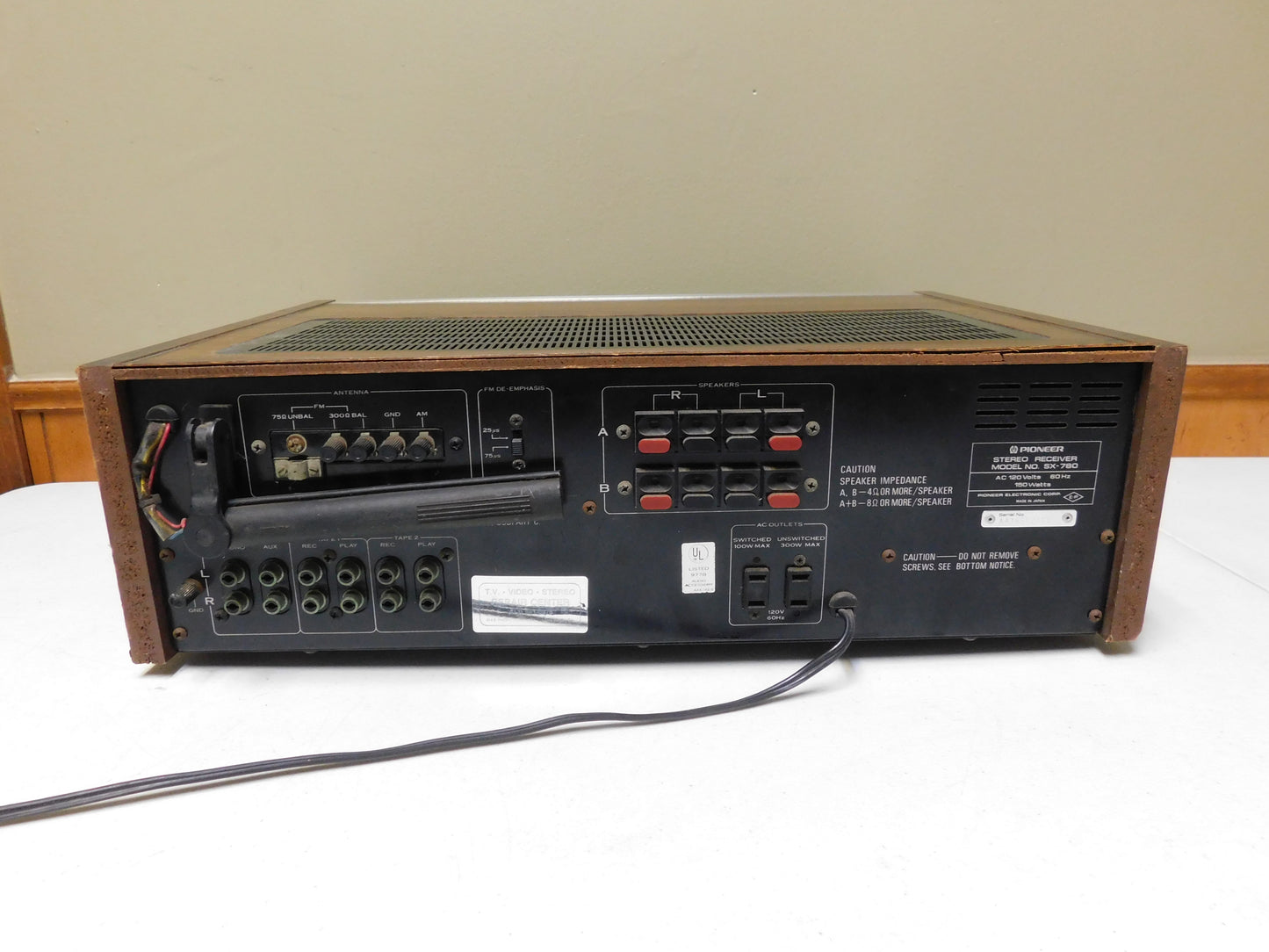 Vintage Pioneer Stereo Receiver SX-780