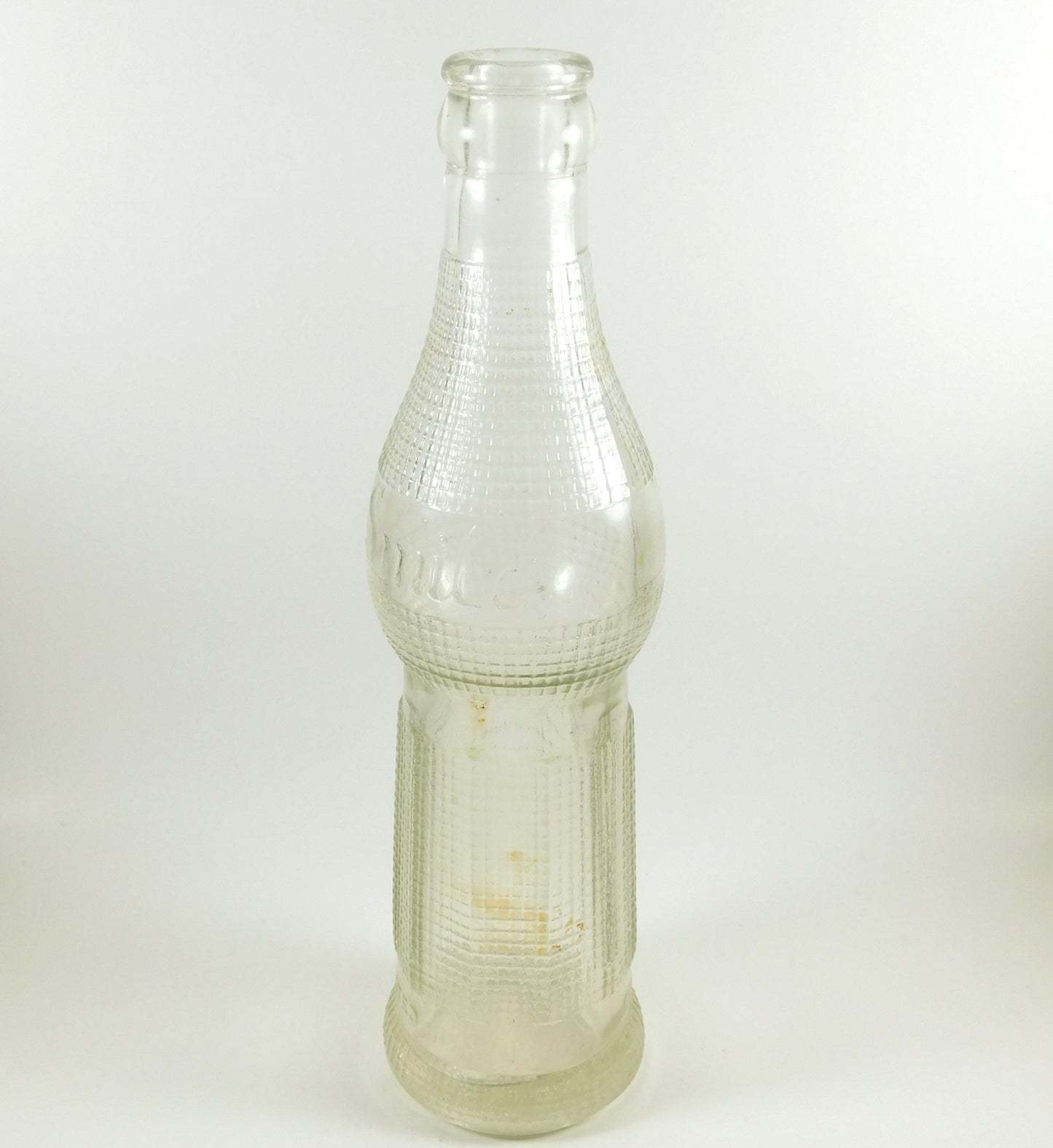 Vintage Clear Smile Glass Bottle