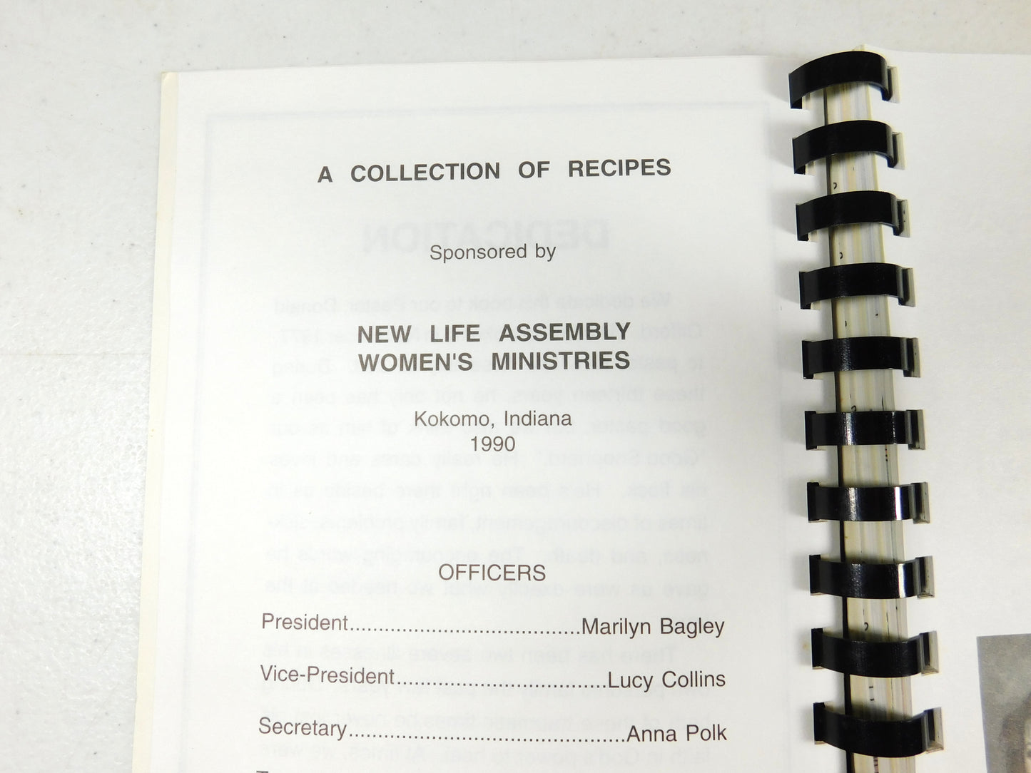 1990 Seasoned with Love New Life Assembly Women's Ministries Cook Book