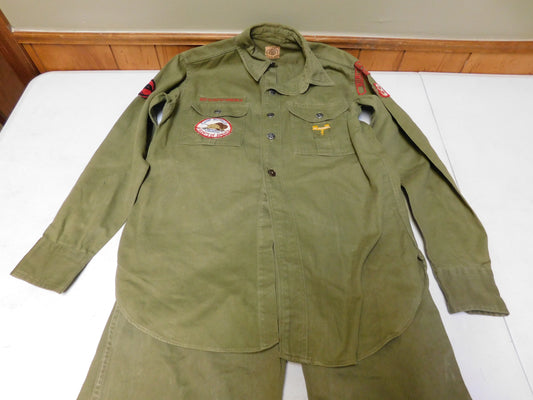 Vintage Boy Scouts of America Uniform Shirt and Pants