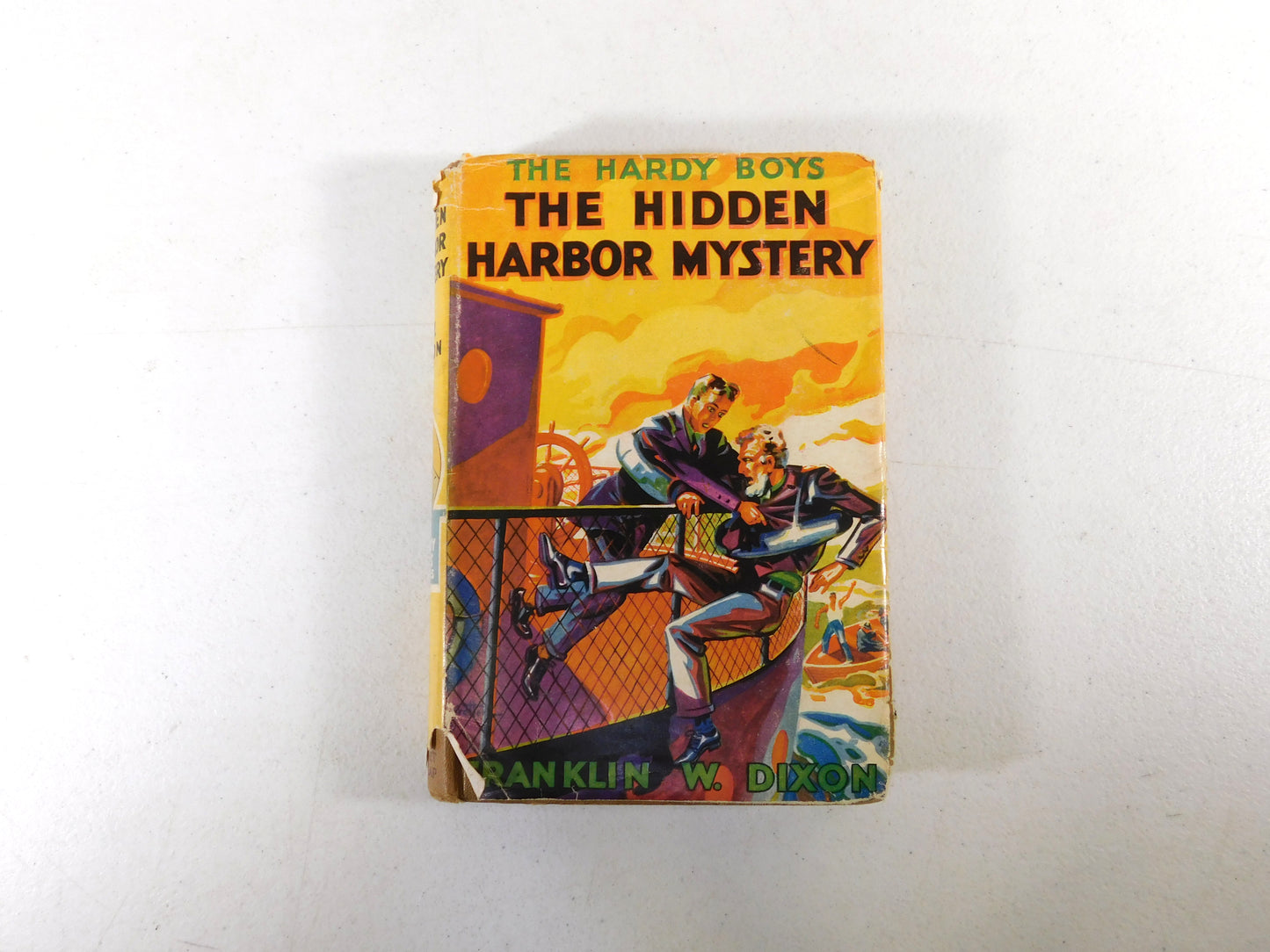 3 Vintage Hardy Boys Books Broken Blade, Secret Warning, Hidden Harbor