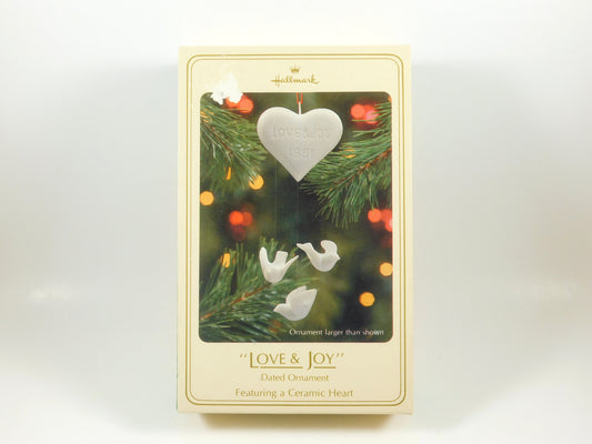 Vintage 1981 Hallmark Love & Joy Dated Ornament