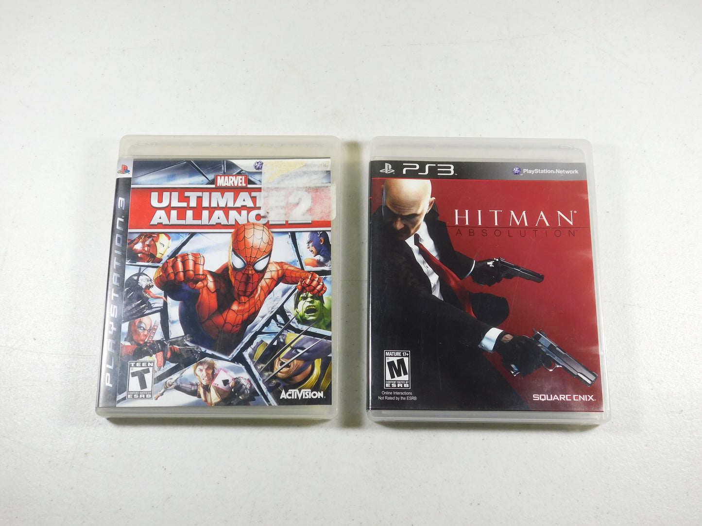 2 PS3 Games Marvel Ultimate Alliance 2 and Hitman Absolution