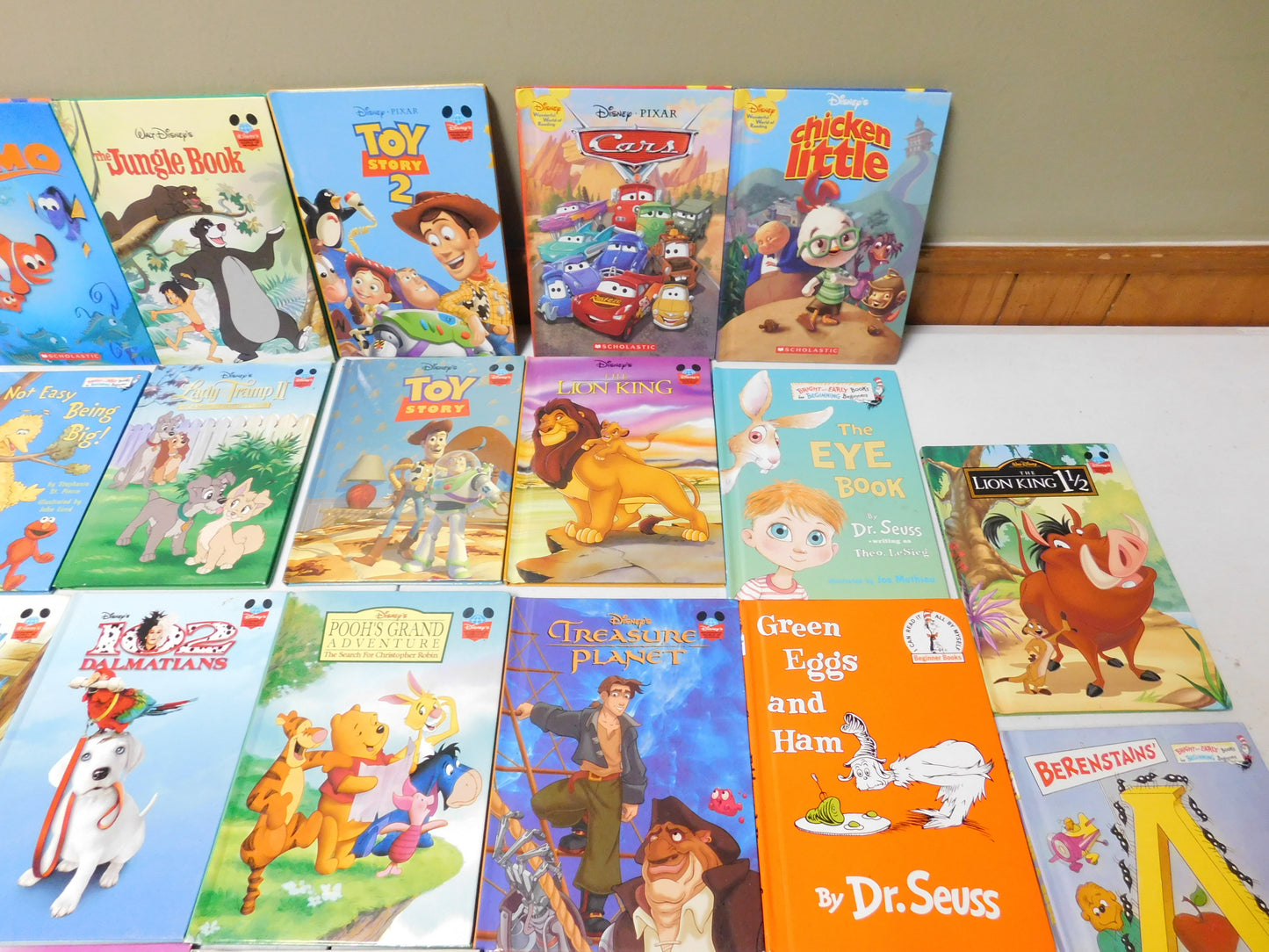 Lot of 34 Kids Hardcover Books - Disney, Dr. Seuss