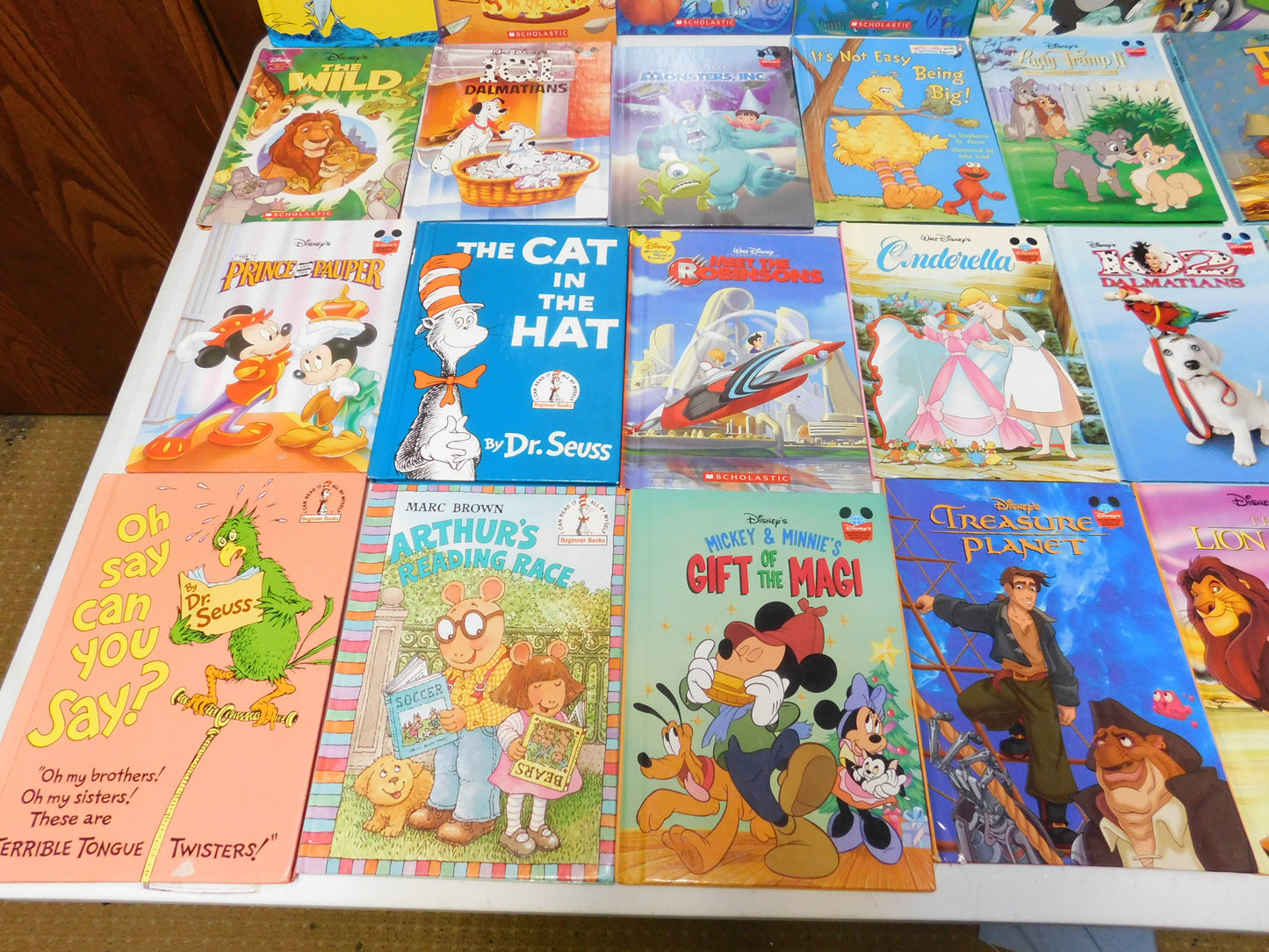 Lot of 34 Kids Hardcover Books - Disney, Dr. Seuss