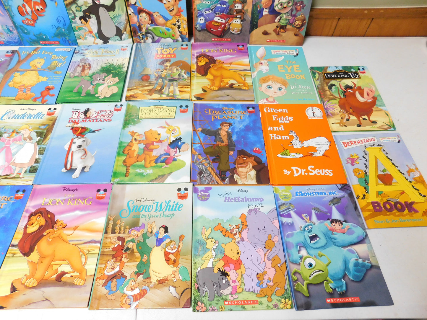 Lot of 34 Kids Hardcover Books - Disney, Dr. Seuss