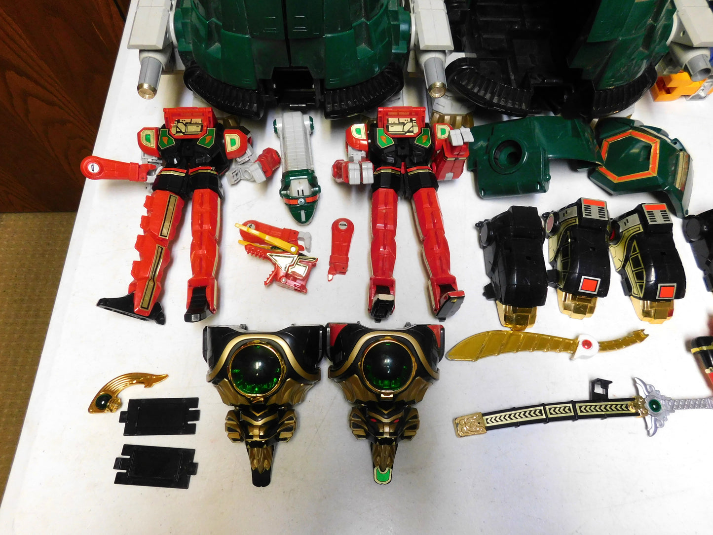 Lot of Misc Power Rangers Toys Parts and Pieces, Weapons, For Parts or Repair