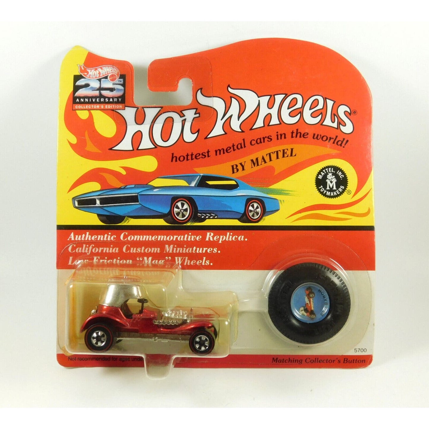 Hot Wheels 25th Anniversary Red Baron Collector's Edition 1992