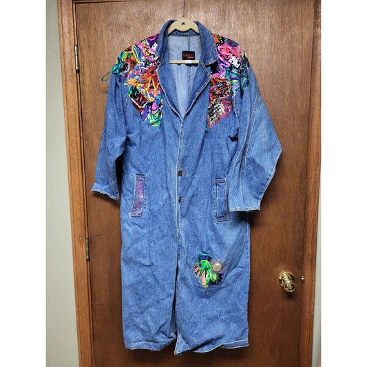 Vintage Sunbelt Sportswear Painted Denim Jacket