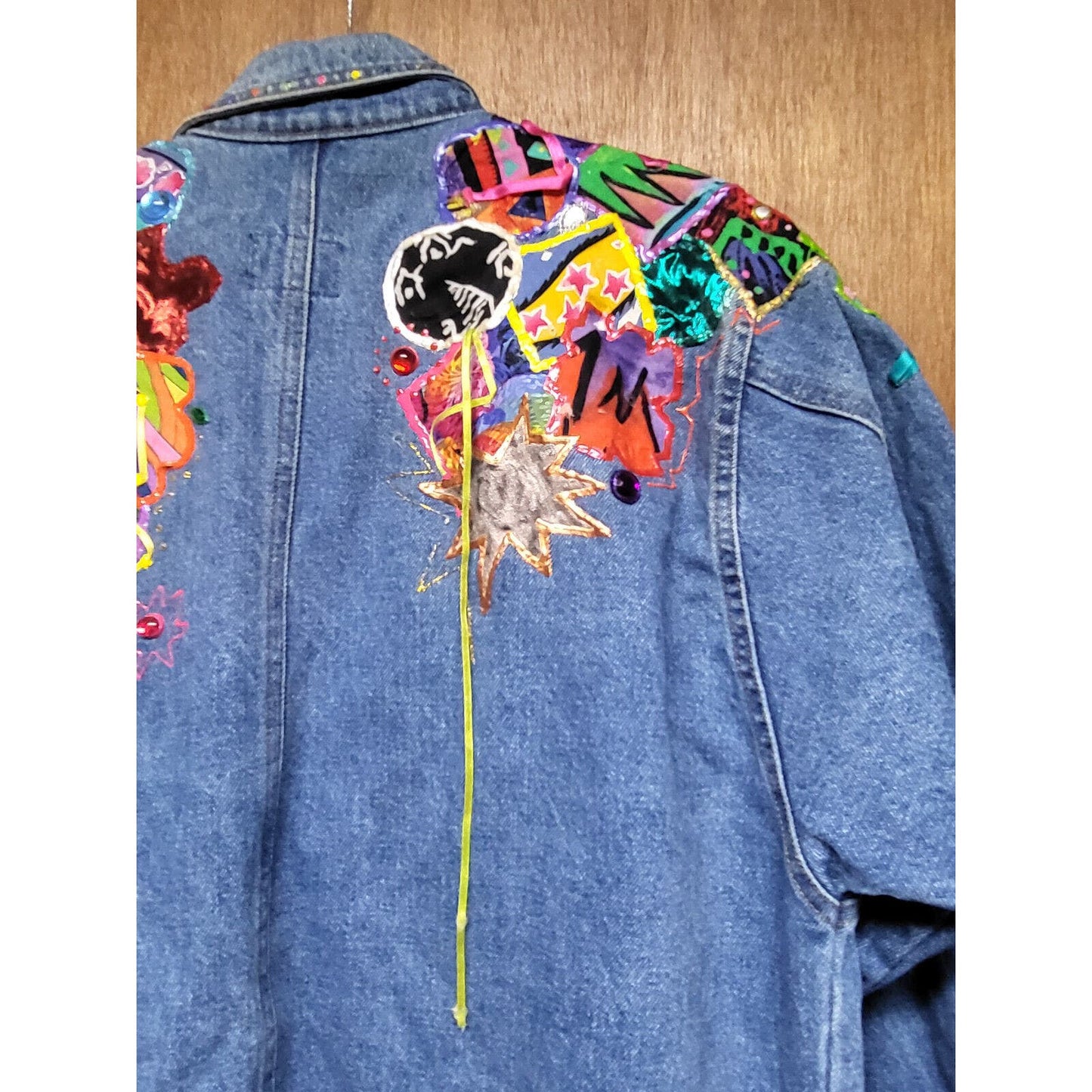 Vintage Sunbelt Sportswear Painted Denim Jacket