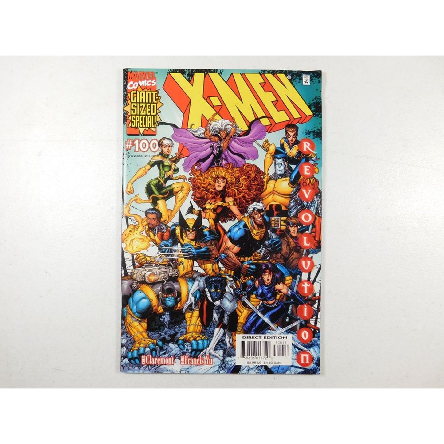 2000 X-Men #100 Marvel Comic Book Giant-Sized Special Direct Edition Revolution