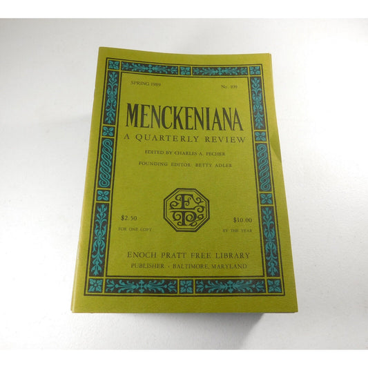 Vintage Lot of Menckeniana Quarterly Review Booklets